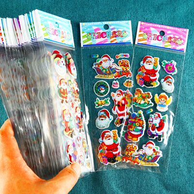 10/20/30Sheets Christmas Party Stickers Birthday Christmas P