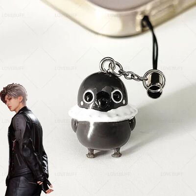 Game Love And Deepspace Sylus Grumpy Crow Cosplay Keychain U