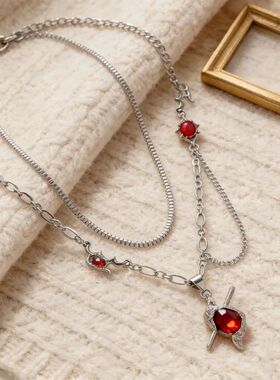 Anime Love and Deep Space Periphery Sylus Necklace The Heart