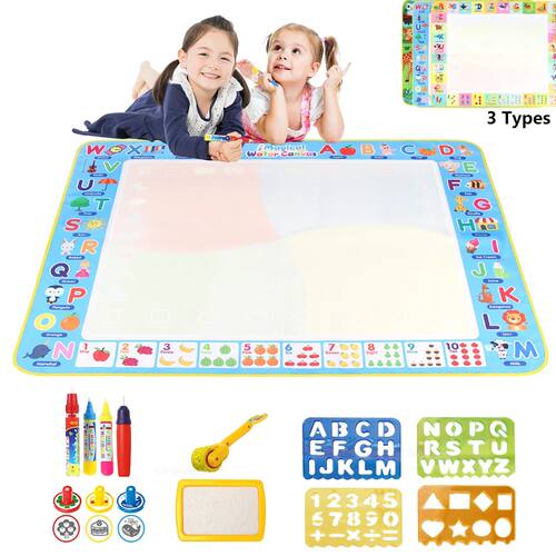 100x80CM Magic Water Drawing Mat with Reusable Magic Pens Do