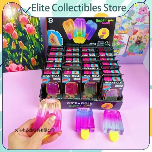 Hot Ice Cream Bar Squishy Toy Soft Tpr Fruit Popsicle Squeez