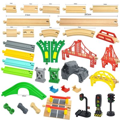 All Kinds Wooden Track Accessories Beech Wood Railway Train