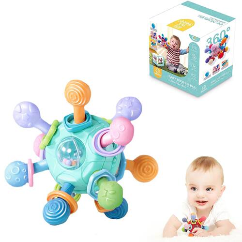Baby Teething Toys Silicone Ball Shape Design Sensory Toys F