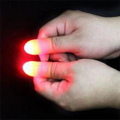 2Pcs/Set Magic Thumbs Light Toys For Adult Magic Trick Props