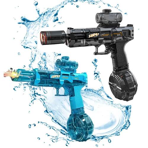 Electric Water Gun Absorb Water Continuous Shooting, Lights