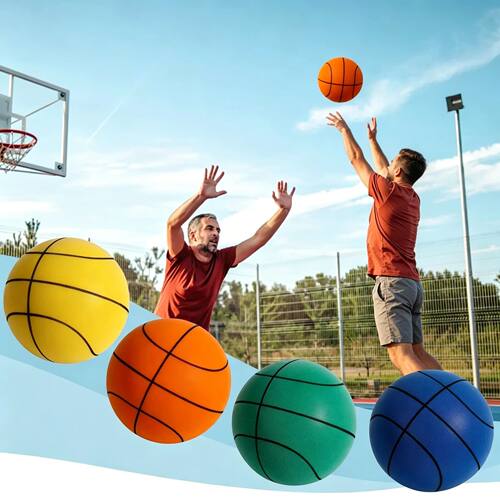 Bouncing Mute Ball Indoor Silent Basketball 18cm Foam Basket