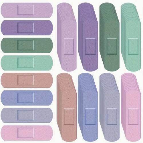 24pcs/40pcs PE Waterproof Bandages Solid Color Breathable  B