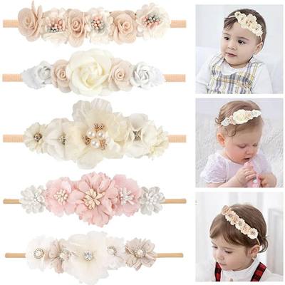 Baby Girl Headband Newborn Elastic Flower Toddler Hair Band