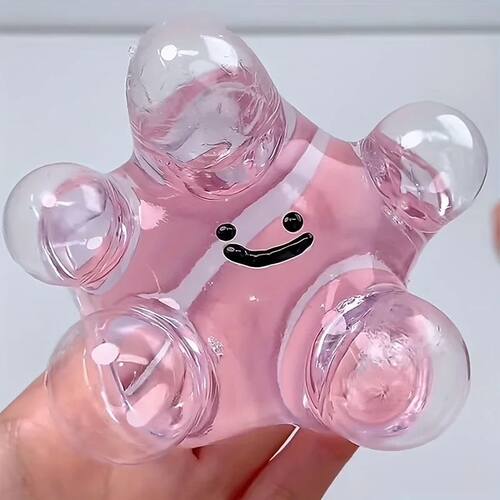 Cute Face Sticky Squishy Toy, Soft TPU Squeeze Fidget, Kawai