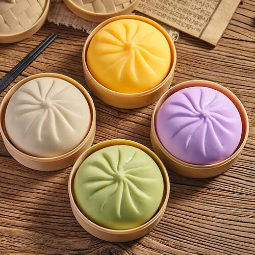 Colorful Dumpling Squishes Stress Balls Fidget Sensory Toys