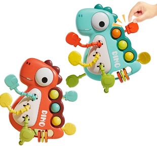 Montessori Toys for Babies 6 12 Months Dinosaur Pull String