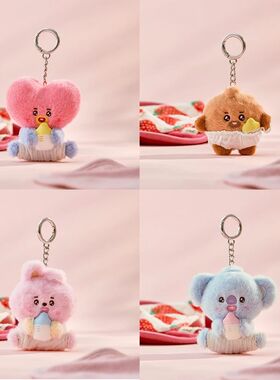 10Cm  Anime Cartoon Bt21 Cooky Shooky Plush Toy Y2K Fashion