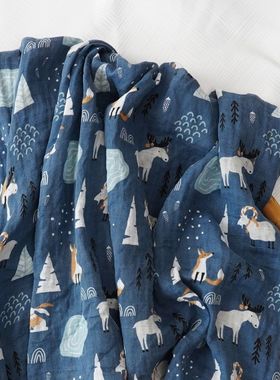 HappyFlute One Piece Fahion Print Muslin Cotton Fiber Baby S