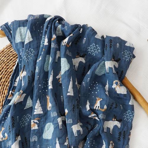 HappyFlute One Piece Fahion Print Muslin Cotton Fiber Baby S