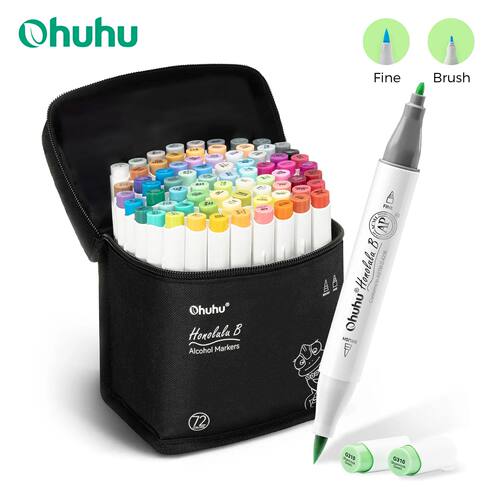 Ohuhu Honolulu B Marker Pen Set Color Markers Alcohol Art Ma