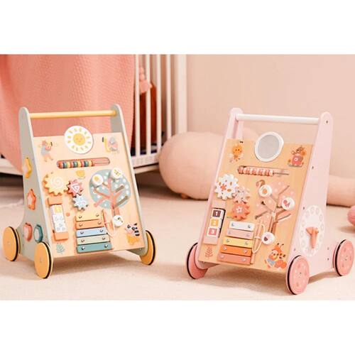 Robotime Robud Wooden Baby Walker with Wheels Montessori Pus