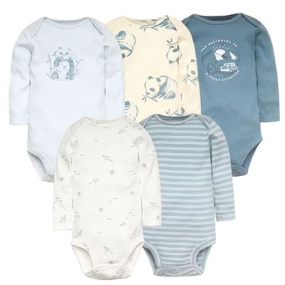 Baby Boy Bodysuits 5 Pieces born Clothes Set Toddler Baby Gi