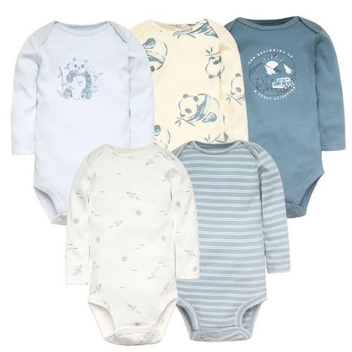 Baby Boy Bodysuits 5 Pieces born Clothes Set Toddler Baby Gi