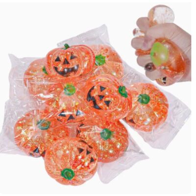 Halloween Pumpkin Maltose Stress Ball Squishy Toy Soft Stres