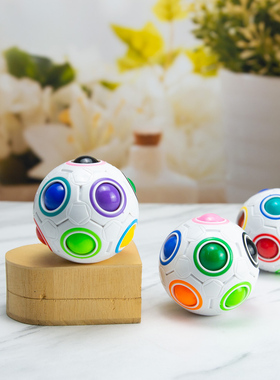 Antistress Cube Rainbow Ball Puzzles Football Magic Cube