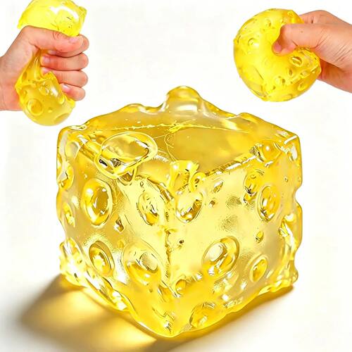 Cheese Sugar Squishy Stress Ball Slow Rising Fidget Toy Stre