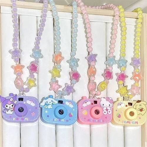 Cute Cartoon Projector Camera Necklace Kawaii Cat Design Hig