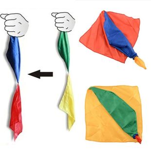 4 Colors Changing Magic Silk Scarf Magic Trick By Mr. Tricks