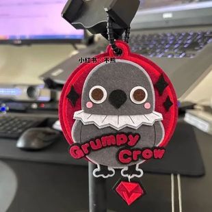 Cute Game Love and Deepspace Keychain Cartoon Crow Sylus Qin