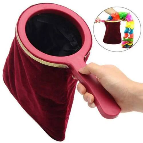 Magic Change Bag Trick Prop Twisting Handle Stage Magic Tric