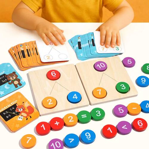Children's Wooden Number Decomposition Addition Subtraction