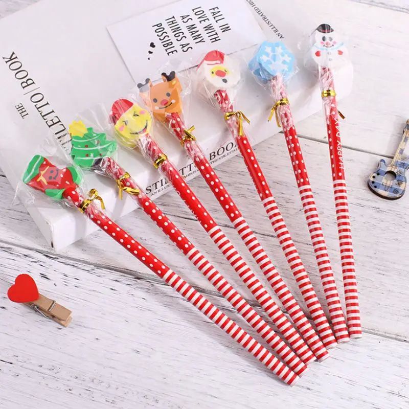 5/10/20pcs Creative Wooden Pencil Set with Removable Eraser