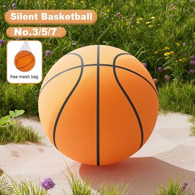 24cm Size 7 Silent Basketball Bouncing High Mute Ball