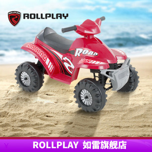 美国rollplay如雷儿童电动车沙滩车男女孩宝宝四轮越野摩托车玩具