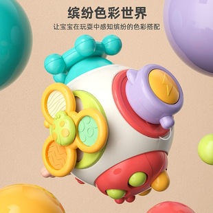 益智口袋忙碌球婴幼儿曼哈顿手抓抚触球宝宝0-1岁训练六面体玩具