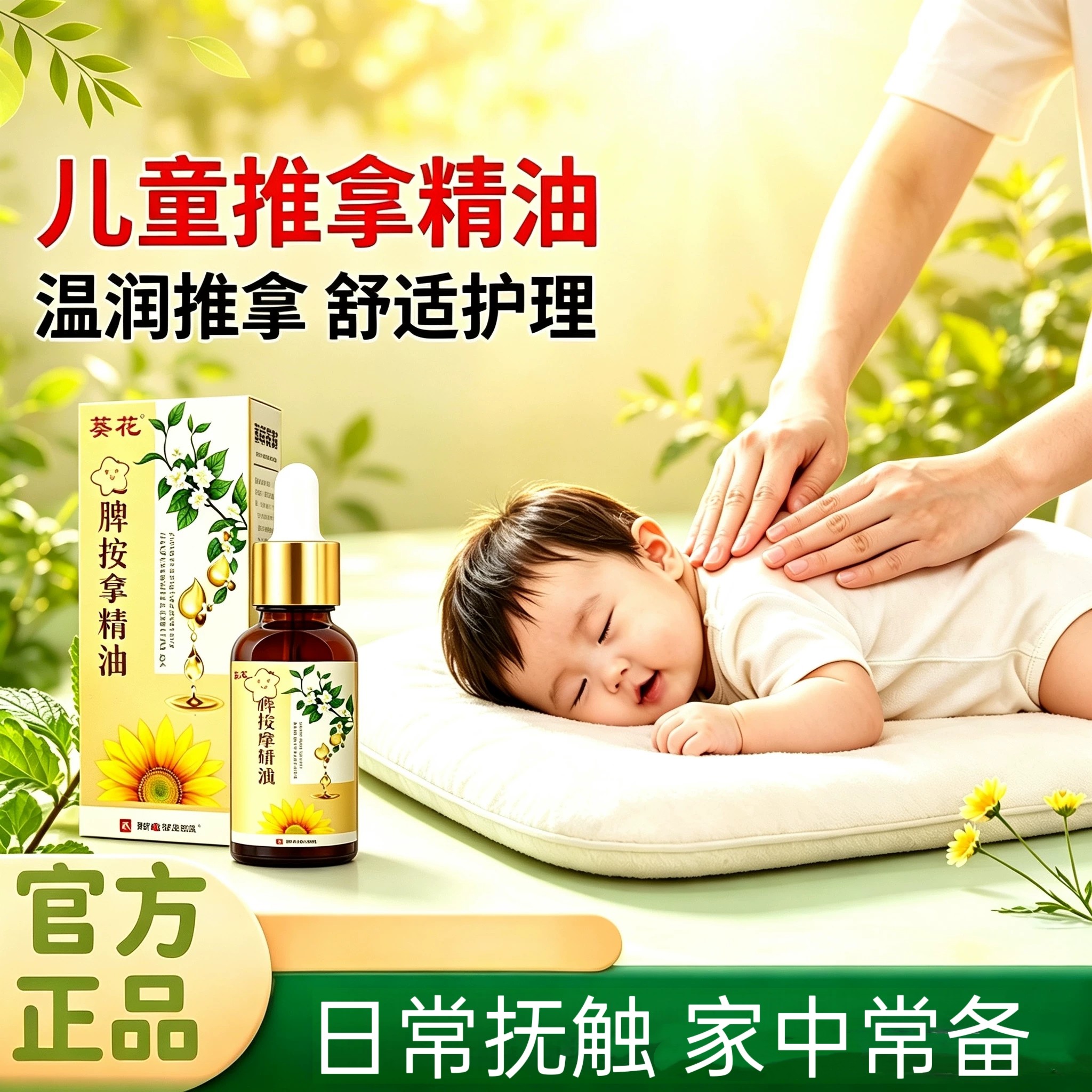 葵花儿童脾胃推拿精油