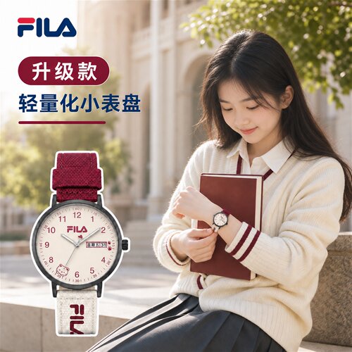 FILA斐乐学生手表初高中考试手表专用女生腕表只看时间初中生109