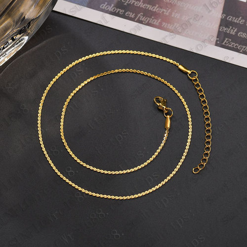 精美锁骨链时尚气质女士百搭扁S型简约链Cable Chains necklace