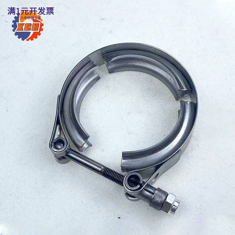 跨境专供304不锈钢V型卡箍式汽车