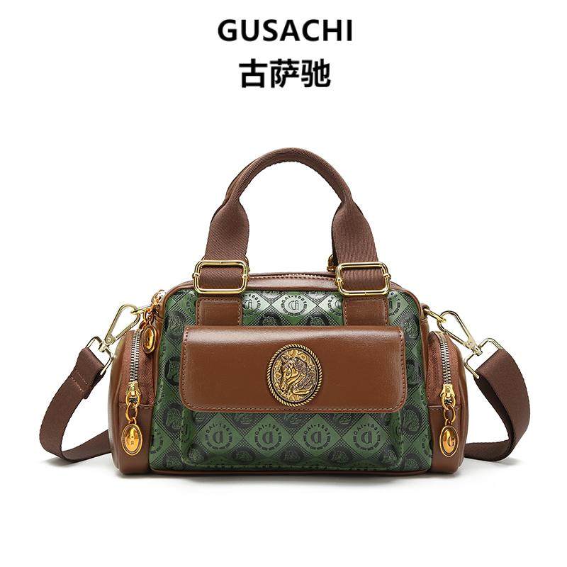 GUSACHI古萨驰2025新款波士顿手提包高级感百搭单肩斜跨包枕头包