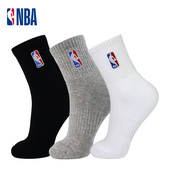 NBA袜子男士 中筒秋冬保暖篮球运动毛巾底加厚跑步休闲棉吸汗透气
