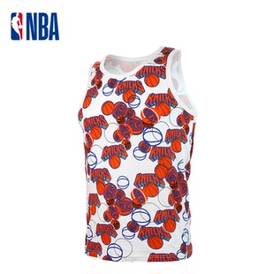 NBA运动休闲背心尼克斯队内搭打底纯棉薄款健身吸汗透气无袖上衣