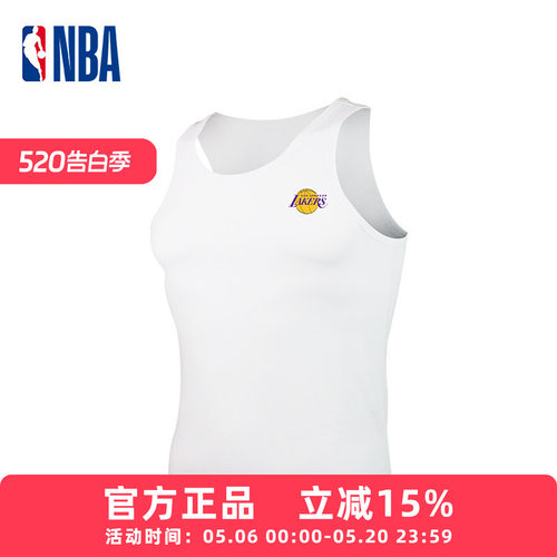 NBA运动背心男士纯棉吸汗透气夏季薄款健身训练无袖上衣球队款