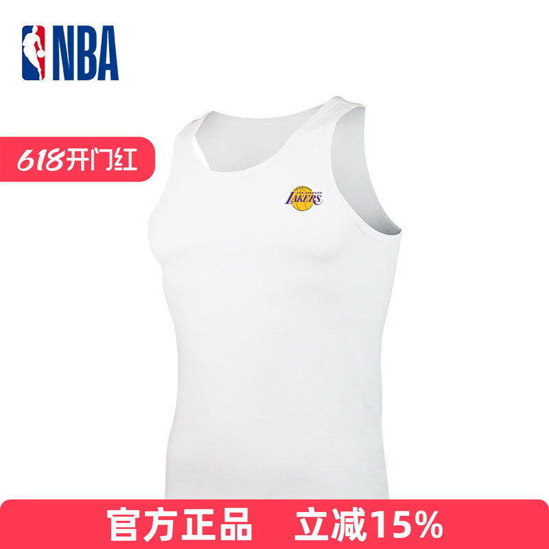 NBA运动背心男士纯棉吸汗透气夏季薄款健身训练无袖上衣球队款