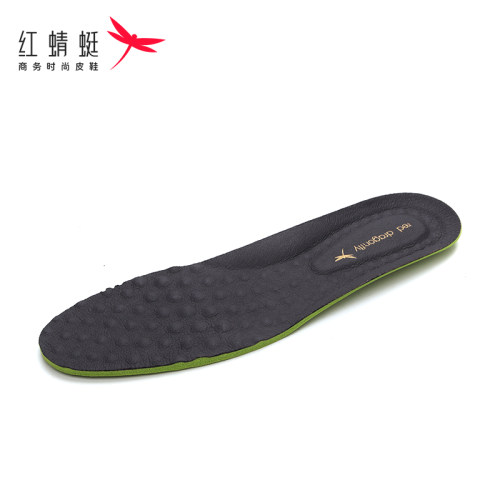 红蜻蜓真皮猪皮吸汗排湿鞋垫防臭