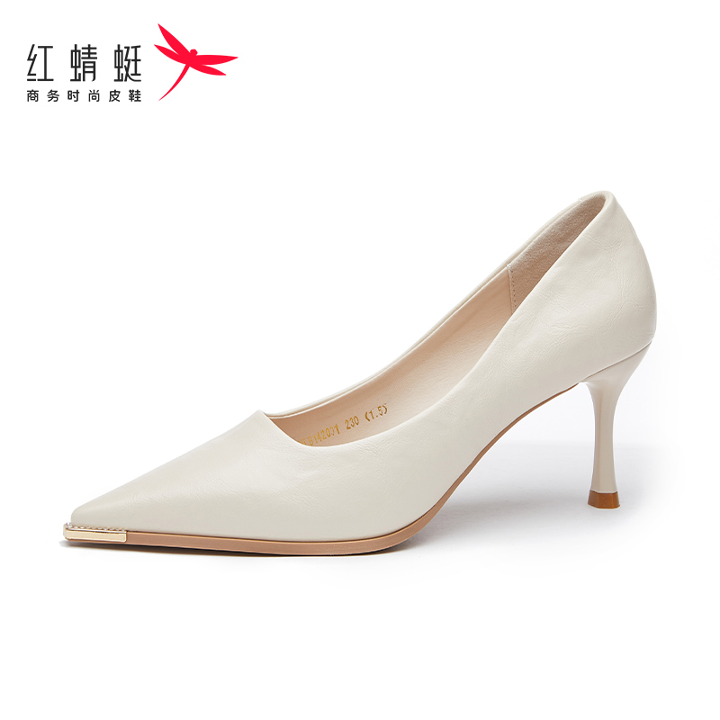 红蜻蜓高跟鞋女浅口单鞋