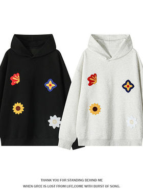 【NO LOGO PLUS】mystyle2026春季新款美式男士宽松休闲连帽卫衣