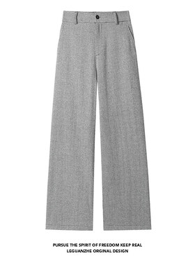 【NO LOGO PLUS】2025秋冬季新款白底美式商务西裤男士休闲裤子潮