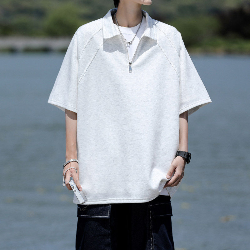 NOLOGOPLUS男士宽松t恤短袖图片
