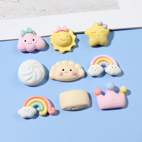 Радужный кремовый чехол для телефона, аксессуар для волос ручной работы