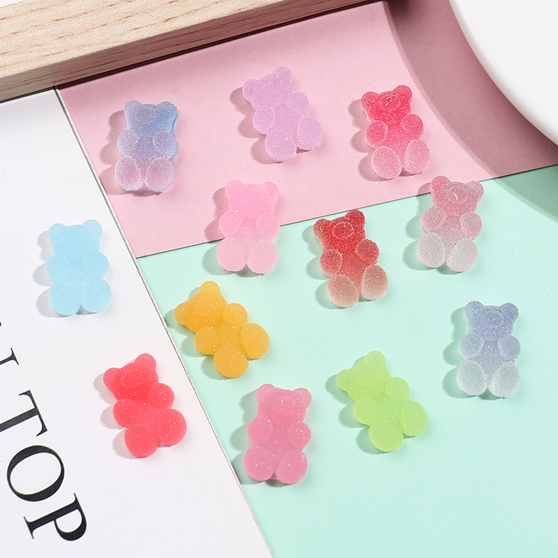 小熊软糖仿真树脂配件手工材料